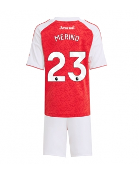 Billige Fotballdrakt Arsenal Mikel Merino #23 Replika Hjemmedraktsett Barn 2025-26 Kortermet (med bukser)